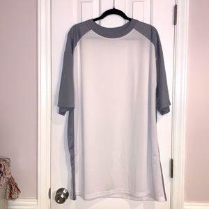 Elite Men’s White and Gray short sleeve shirt size 3XL